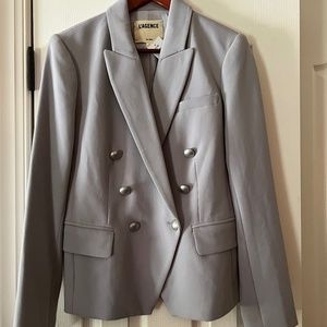 L'agence Kenzie Pearl Gray Blazer Size 6 NWT